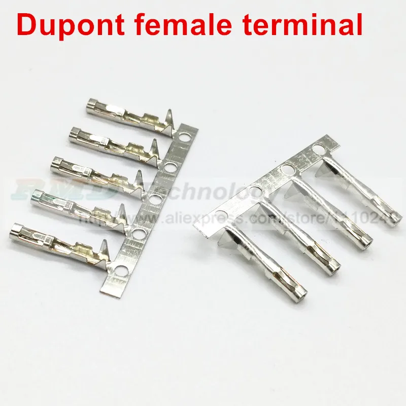 100 шт. медные коннекторы dupont 2 54 мм|terminal female|pin female maleterminal male |