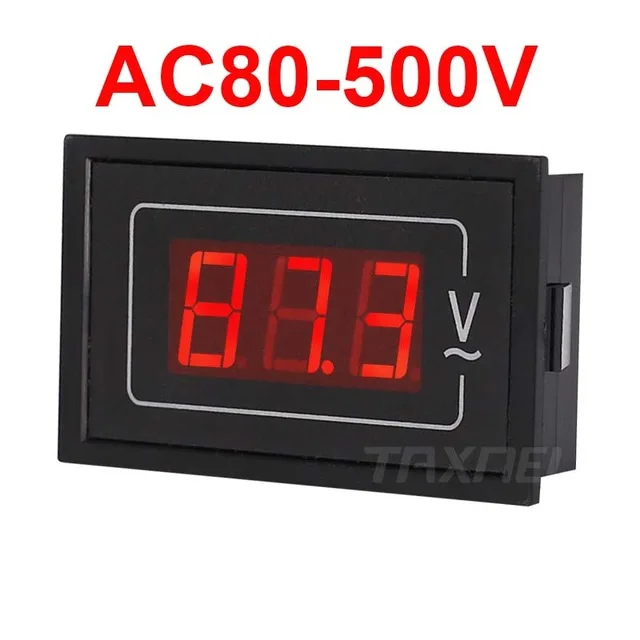 DL85 AC80-500V 100A 60A двойной дисплей Напряжение измеритель тока детектор частотомер Amperimetro светодиодный Вольтметр Амперметр измеритель переменного тока - Цвет: voltmeter