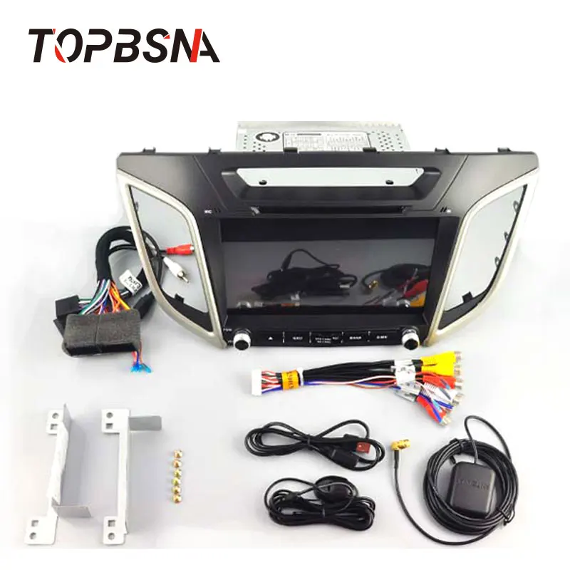 Top TOPBSNA 2 Din Android 9.0 car dvd Radio multimedia player GPS Navigation For hyundai ix25 creta 2GB RAM 16GB ROM video headunit 4