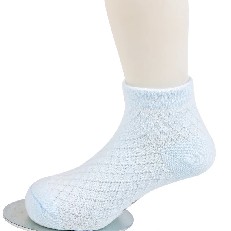 3 PairsLot Solid Kids Socks Thin Cotton Socks For Girls 2017 Summer Breathable Baby Boys Socks Candy Color Children Clothing (5)