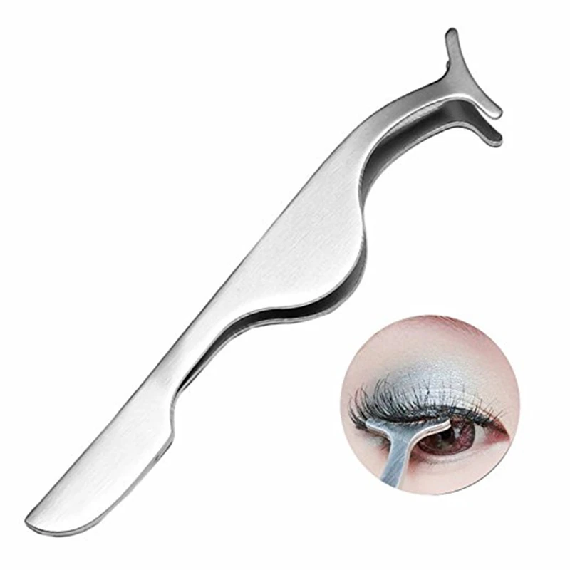 Buy False Eyelashes Tweezers Clip Steel Fake Eye Lash
