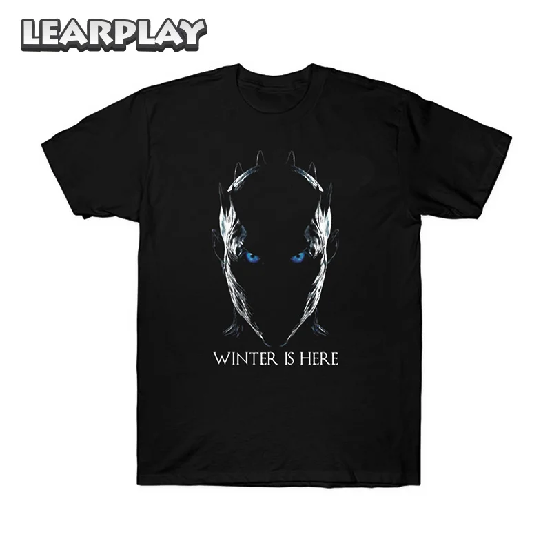 

Game Of Thrones T-shirt Night King Printing Cotton Tee Shirt Men Women Casual Black Short Sleeve O-Neck Adults Summer Tops