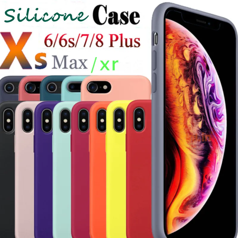 Мягкий силиконовый чехол для iphone X 7 8 6 Plus чехлы телефонов XS MAX XR Оригинальная