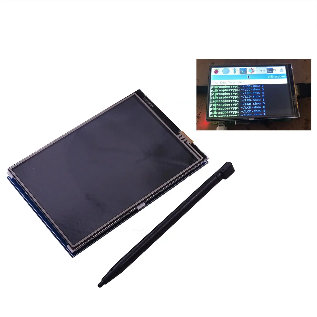4 7 дюймовый стандартный дисплей для Raspberry Pi 2 Model B и RPI + pi 3|Аксессуары