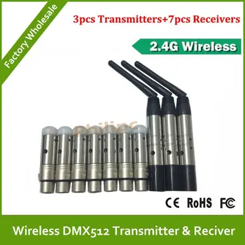 

Compatible USA stick Wireless DMX System wireless DMX512 receiver DMX512 wireless transmitters controller broadcast XLR 10pcs