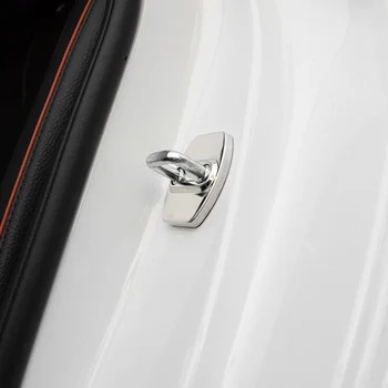

IMTFOO 4PCS STAINLESS STEEL CAR DOOR LOCK BUCKLE COVERS FOR HYUNDAI TUCSON 2016 2017 2018 ACCESSORIES CAR STYLING