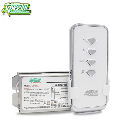

J-QA022 two way wireless remote control switch durable stainless shell light switch 85V-250V