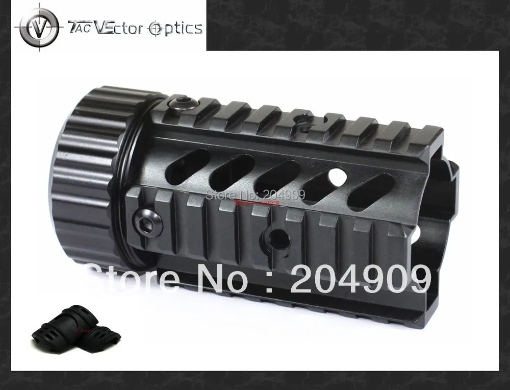 

Vector Optics 4.4 inch RAS Free Float Quad Picatinny Rail Mount System with 4x Guards fit .223 5.56 Pistol