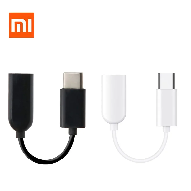 

Original xiaomi USB Type C To Audio Adapter cable 3.5mm Earphone Jack For mi 8 lite A2 6 6x Mix 3 2s 2/Note 3 type-c converter