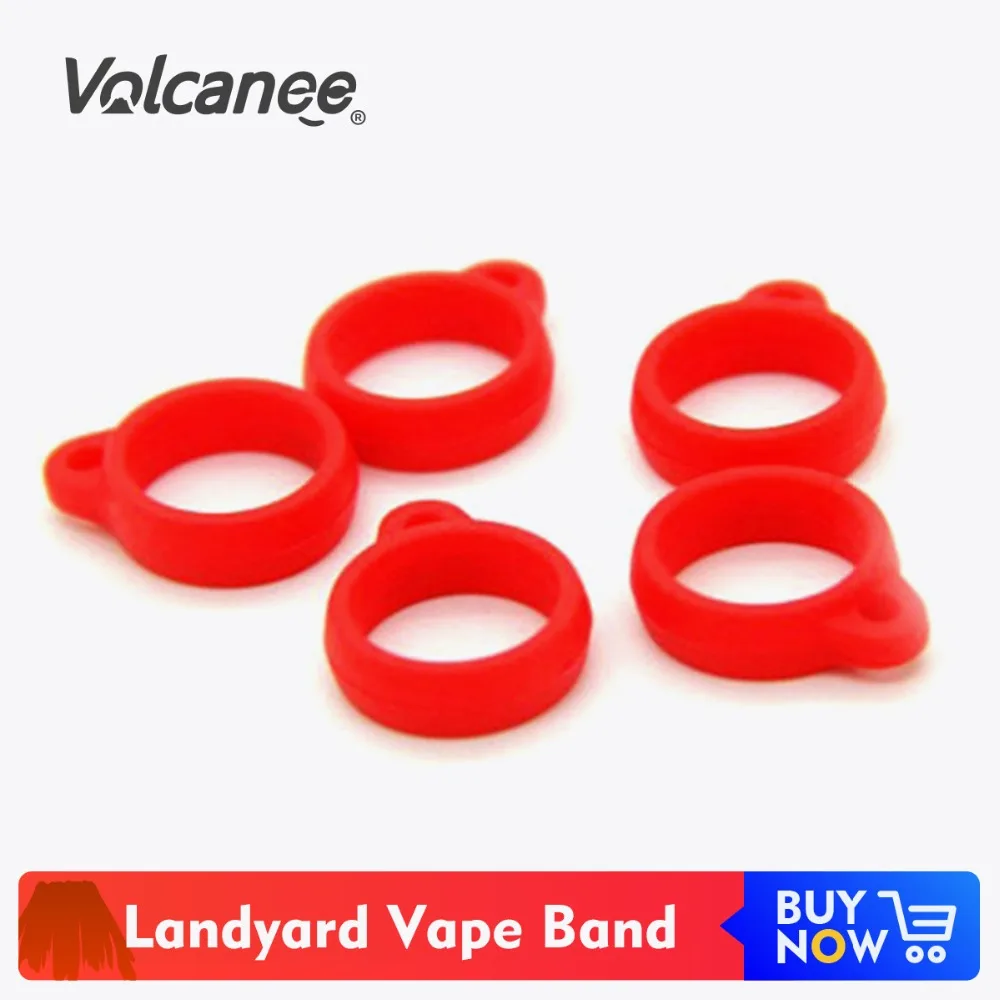 Volcanee 100 шт./лот Силиконовое кольцо на шнурке для эго EVOD батарея Vape наборы ожерелье