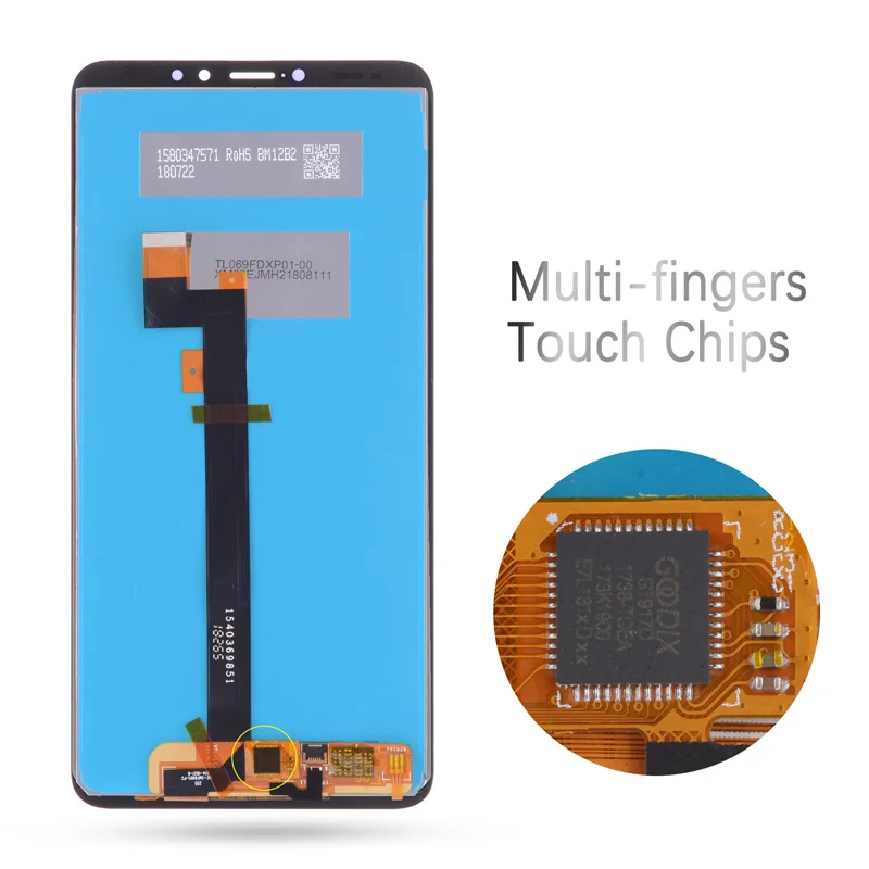 Дисплей для XIAOMI Mi Max 3 LCD в сборе с тачскрином на рамке Оригинал 6.9'' черный