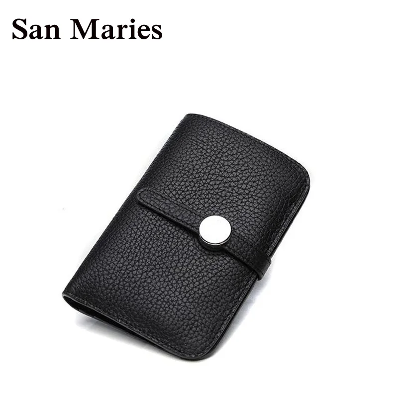 San Maries, GenuineLeather, Женский кошелек, роскошный бренд, известный, для женщин, s, кошельки и кошельки, короткий, Женский кошелек для монет, кредитницы