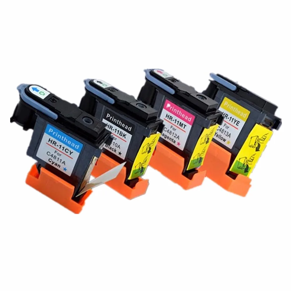 4 x Remanufactured Printhead Print Head For HP11 HP 11 C4810A C4811A