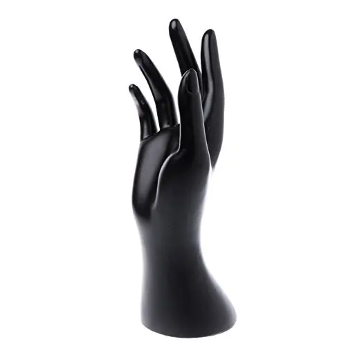 CAMMITEVER черный правый манекен руки дисплей для ногтей ручной браслет ювелирные изделия держатель для ногтей кольцо для витрины