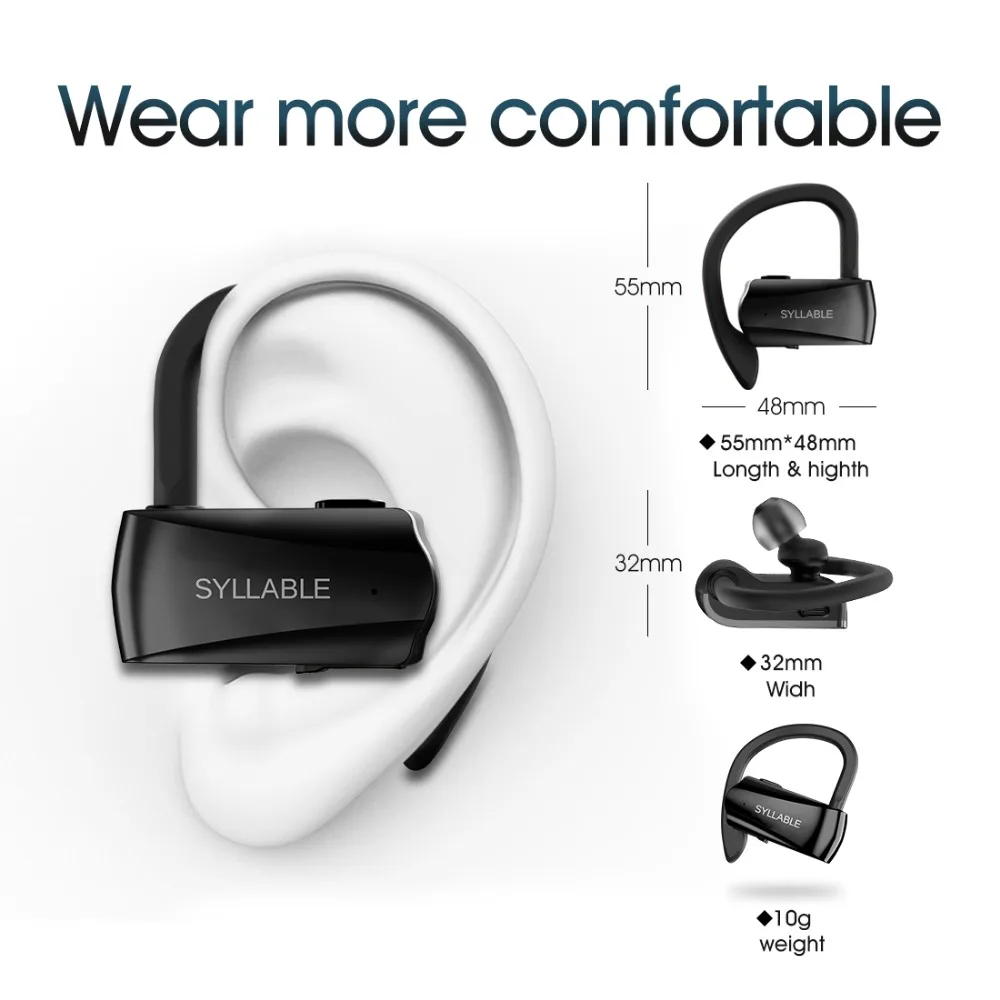 Слог D15 TWS Bluetooth наушники настоящие беспроводные стерео водонепроницаемый