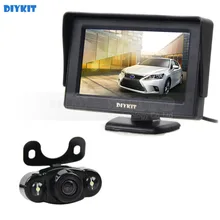 DIYKIT 4.3inch TFT LCD Car Monitor + Waterproof Rear View Car Camera Parking System Kit