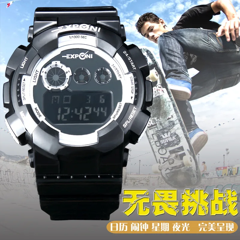 LED Digital Watch Men Sport Wrist Watches 2016 Top Brand Luxury Famous Male Clock Military Digital