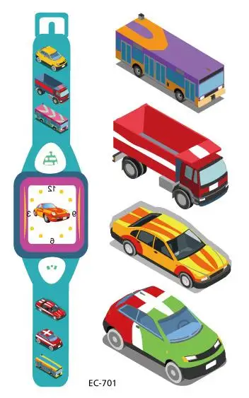 

Waterproof Temporary Tattoo Sticker Car Watch Fake Tatto Flash Tatoo Tatouage Temporaire Art Hand Foot For Kids Children Boy
