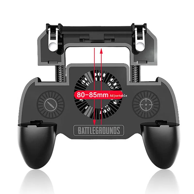 Pubg Mobile Pubg Controller Gamepad Trigger L1R1 Shooter Joystick Game Pad Phone Holder Cooler Fan with 2000/4000mAh Power Bank