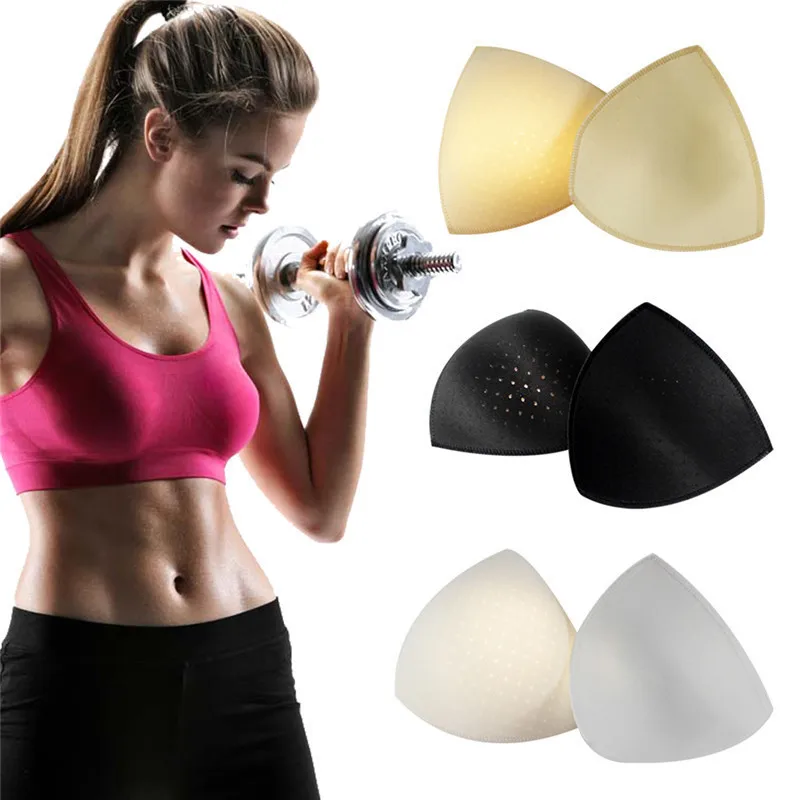 Buy 1 Pair Women Summer Swimsuit Pad Sponge Foam Bra Pads Chest Cup Breast Bra