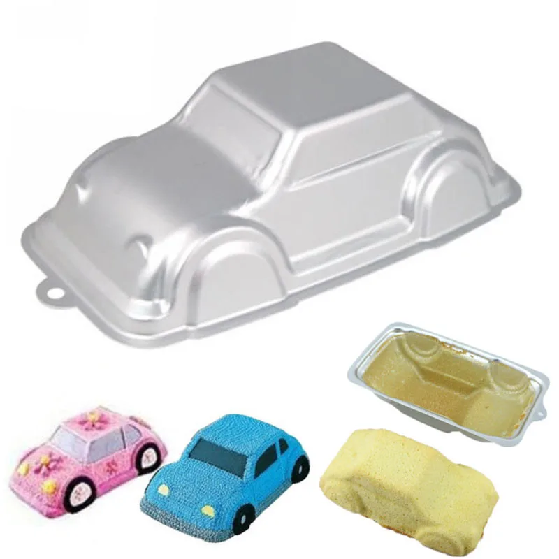 DIY Fondant Cake Pan Mold Car Shape Aluminum Alloy Birthday Party Cakes