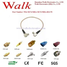 MCX RG178 кабель, MCX правый угол RG178 кабель, MCX RG178 кабельные сборки