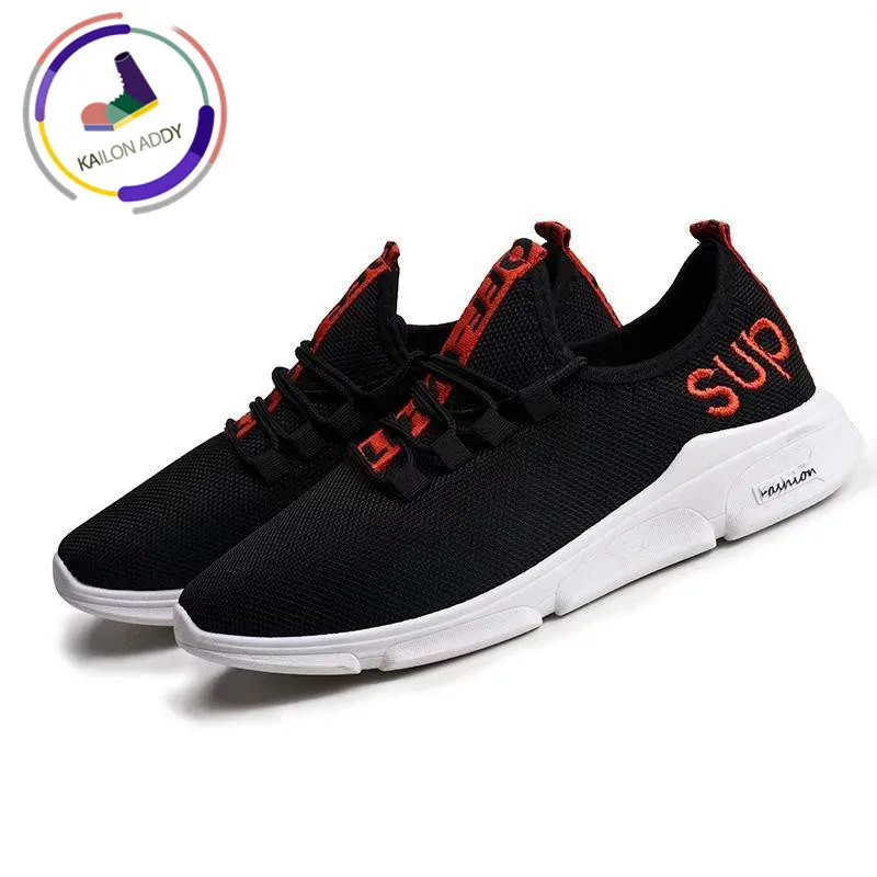 

KAILON ADDY Autumn 2019 New Men's Shoes Warm and Comfortable Casual Shoes Running Cotton Shoes Letters Embroidery Sports Shoes