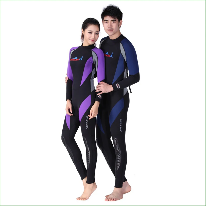 WDS01 1.5MM Neoprene Long Sleeved Diving Suit Men Women Snorkeling