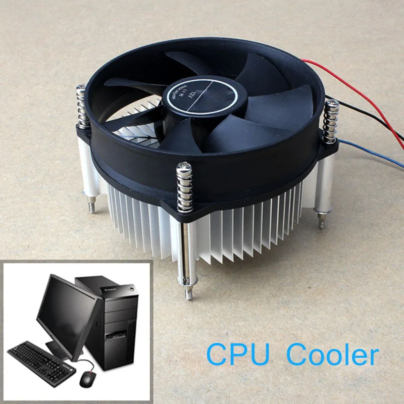 3PIN DC 12 В Процессор охлаждения Cooler PC бесшумного вентилятора для Intel LGA775 Q99 DJA99