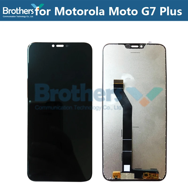 Для Motorola Moto G7 Plus ЖК дисплей сенсорный экран дигитайзер для сборка телефон замена