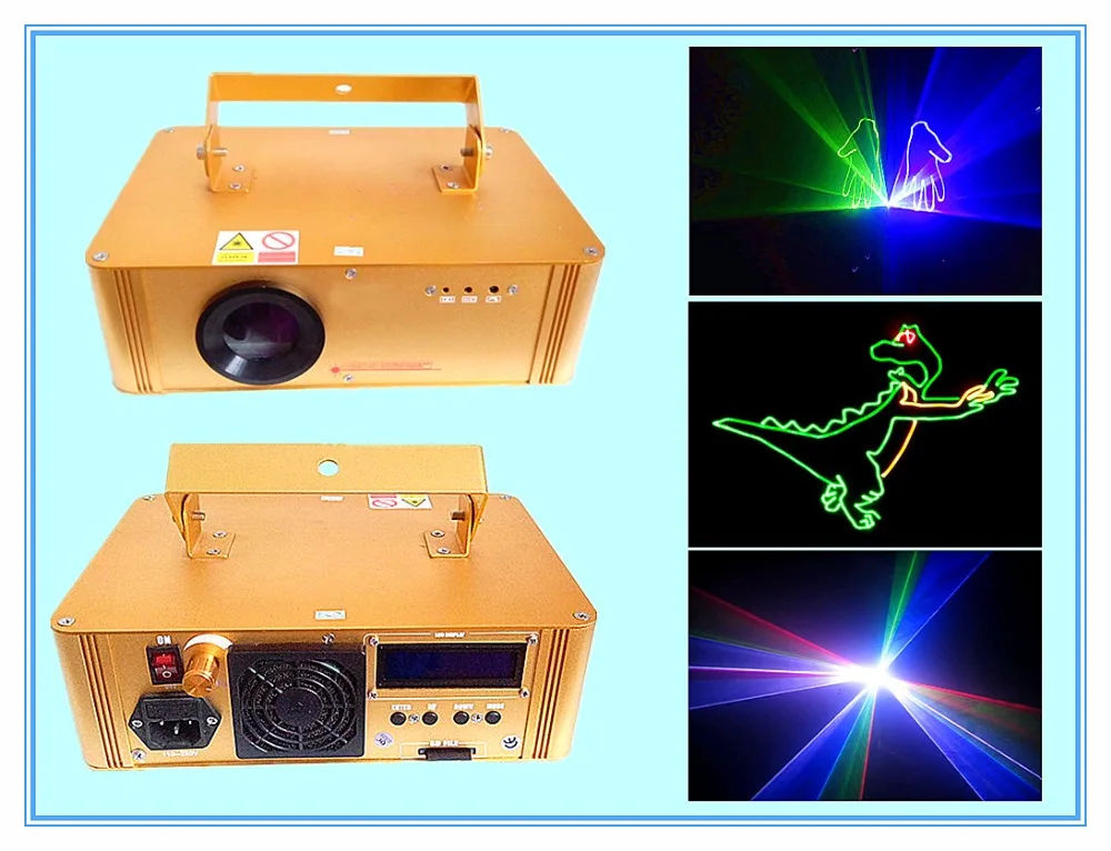 Rasha New Arrival 380MW RGB Full Color SD Card Animation Laser Light Disco Laser Show System