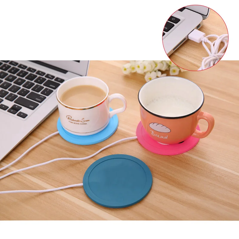 

Cute Cartoon Warmer Cup Pad Hot Drinks Beverage Cup Mat Silicone Heater for Milk Tea Coffee Mug 899