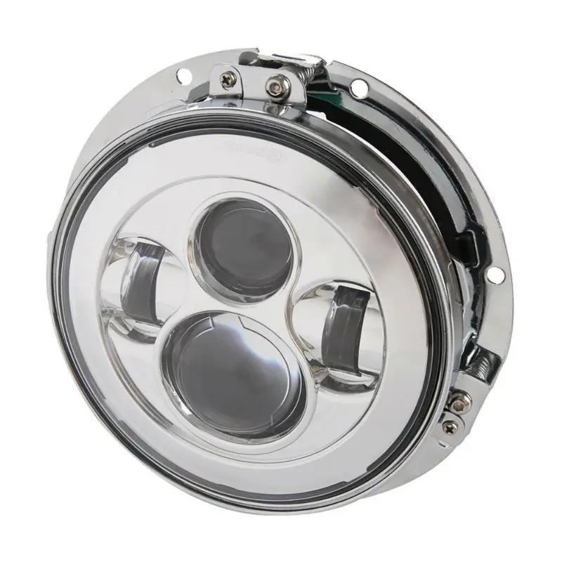 7inch LED headlight and LED fog light silver5800