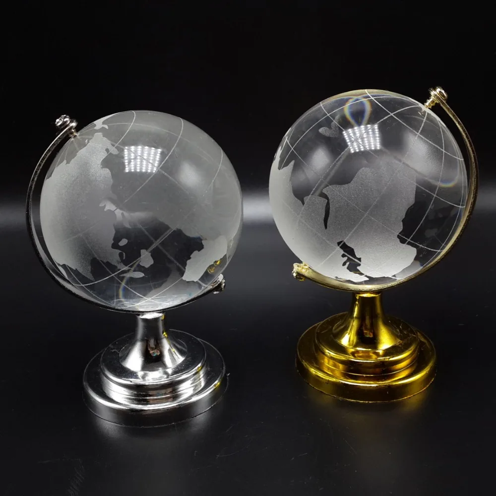 dailymall Weather Forecast Crystal Globe Sphere Shape Glass Decor Kids Birthday Gift Blue 915cm 