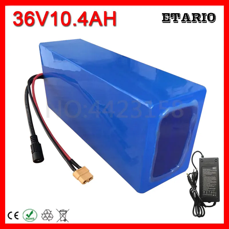 Perfect EU US Free tax 36V 10AH Electric Bike Battery 500W 350W Lithium Battery 36V with 42V 2A charger 20A BMS 36V E Bike Battery Pack 1