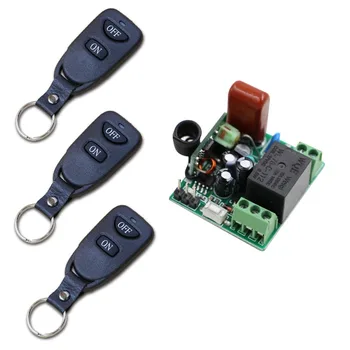 

AC220V 1CH RF Wireless Remote Control Switch System,315/433 MHZ Transmitters + Receiver, Learning Code Add controller