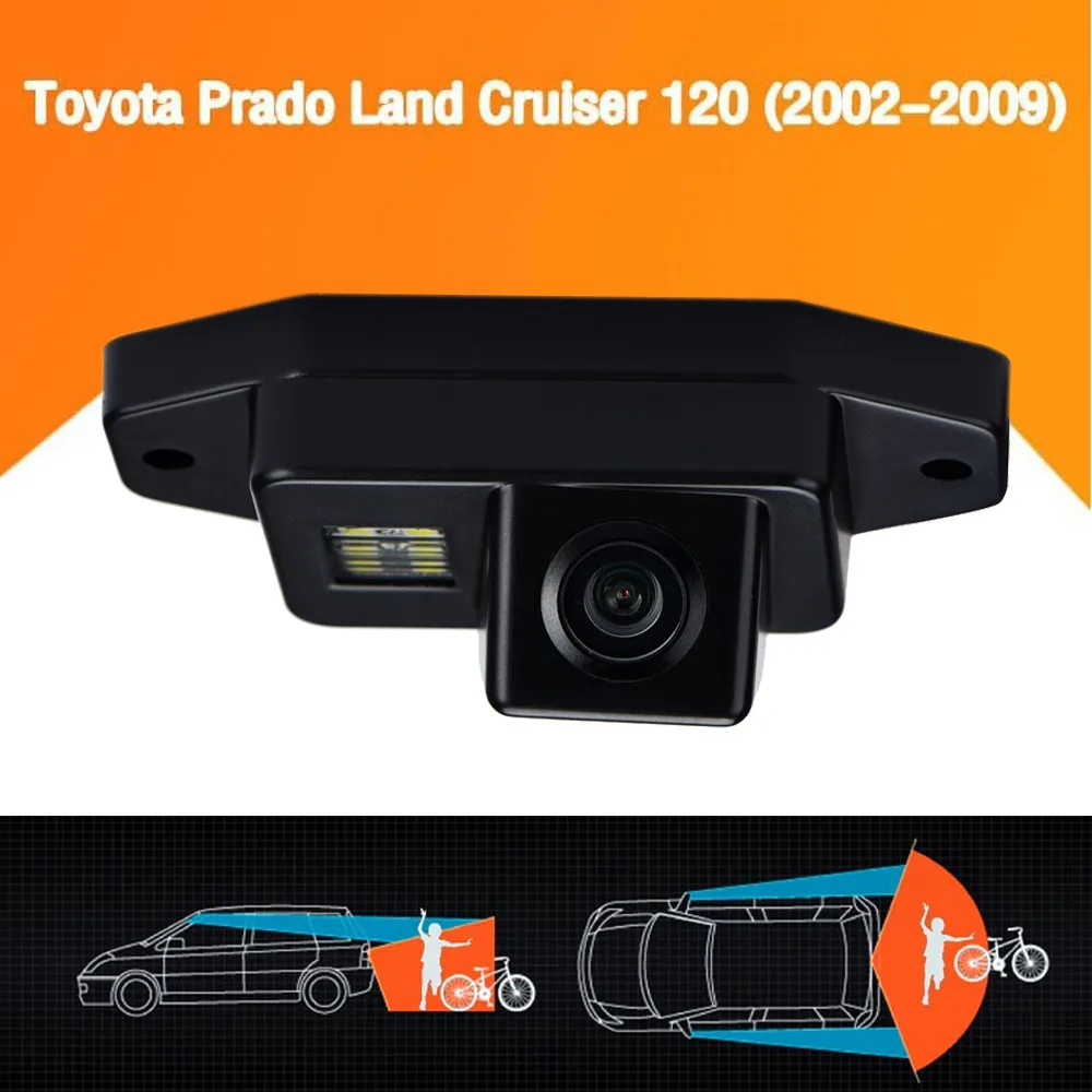 Автомобильная камера заднего вида для Toyota Prado Land Cruiser 120 2002 2009 HD видео монитор 2