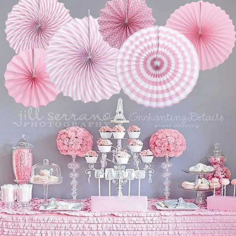 

Paper Fan Pom Poms for Birthday Wedding baby shower boy girl Gender Reveal Bachelorette Hen Party Christmas new year Decoration