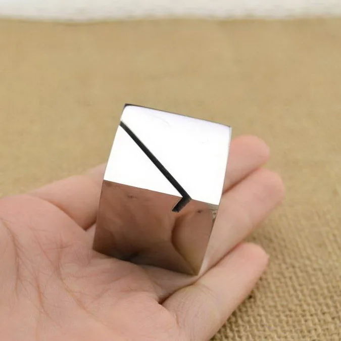 

Stainless steel square menu holder famous card seat buffet bar dedicated card list holder