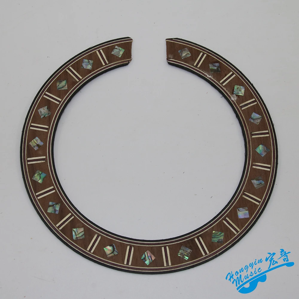 Guitar Circle Sound Hole Rosewood Rhombus Colorful Shell Inlay For