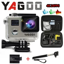 Действий камеры deportiva Оригинальный YAGOO8 Новатэк 96660 видео 4 К hd камера WiFi 1080 P 60fps спорт Камеры водонепроницаемый Спорт dv камеры
