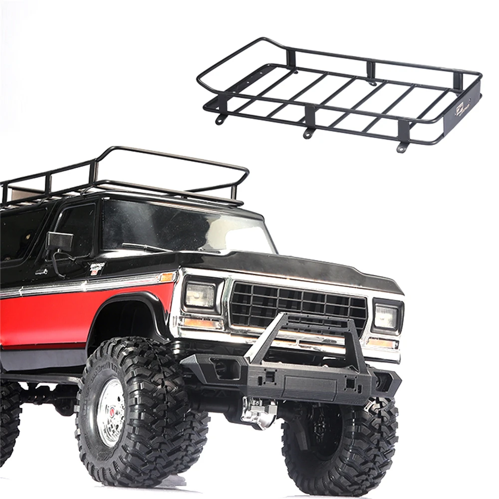 

Stainless Steel Car Roof Metal Luggage Rack for 1:10 Ford Bronco TRX4 90046 90047 DJC-9086 RC Car