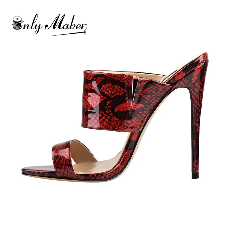 Only Maker Sandalo Da Donna Con Tacco Alto, Tacco A Spillo, Nero - Foto 9