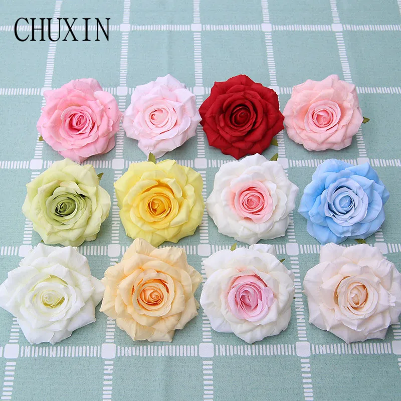 10pcs/lot Highend Artificial Flower 12color Curled Corner Rose Fake