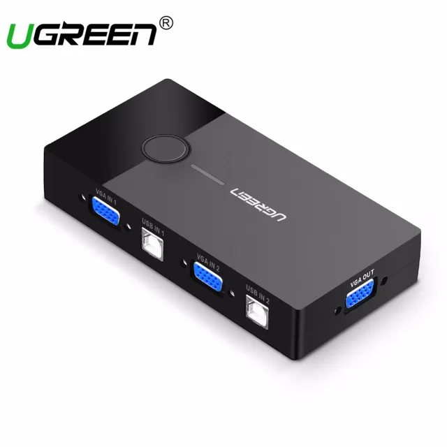 Ugreen KVM Switch 3 Port VGA Splitter 1920*1440 USB Switch