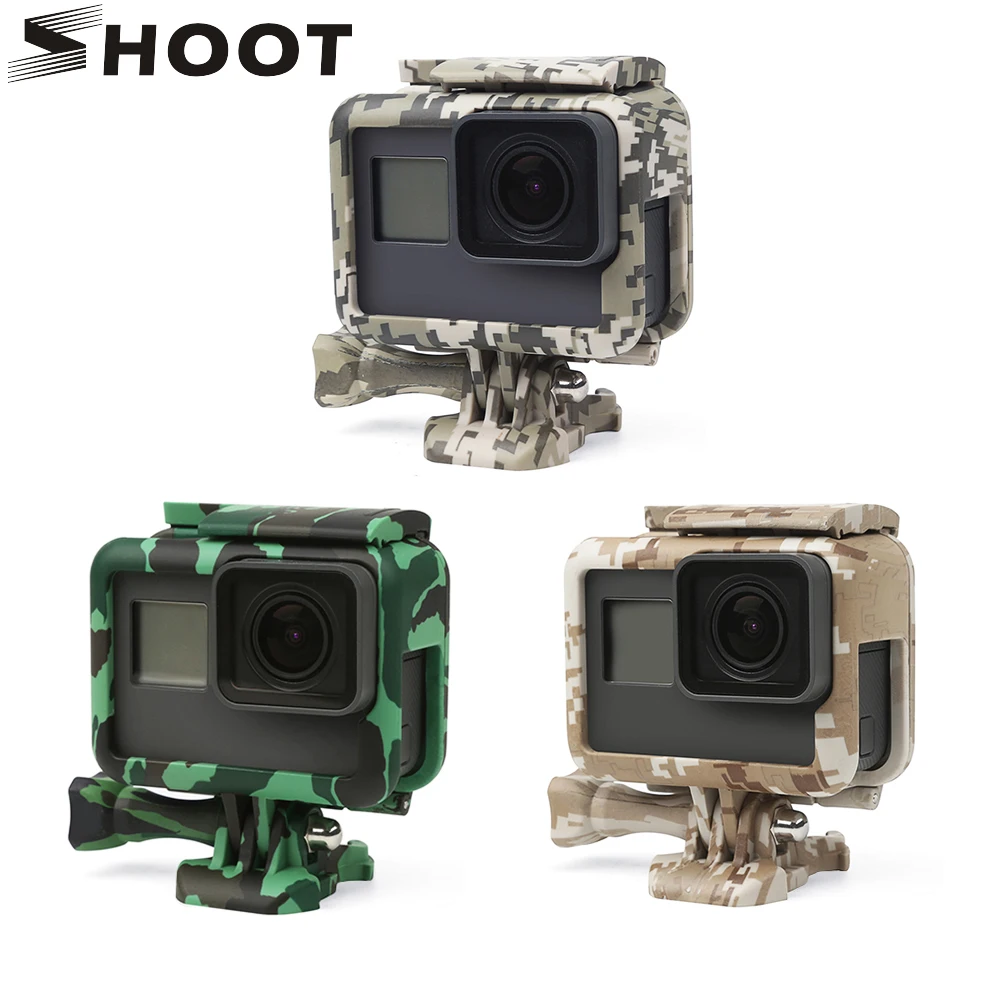 

SHOOT Side Open Protective Border Frame Case for GoPro Hero 7 Black 6 5 Camera Standard Case for Gopro Hero 7 Black Accessories