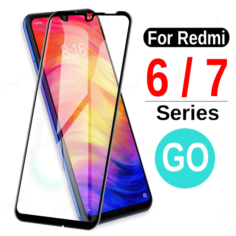 

For Xiaomi Redmi Note 7 Pro Tempered Glass Protective Safety Film On Red mi 6A Note 6 7 Pro 7pro Go Screen Protector Glas Xiomi