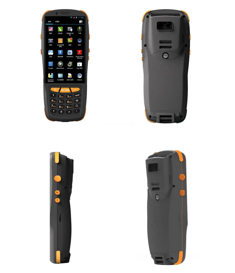Китайский производитель портативный android pda терминал данных сканер штрих кода с 1D