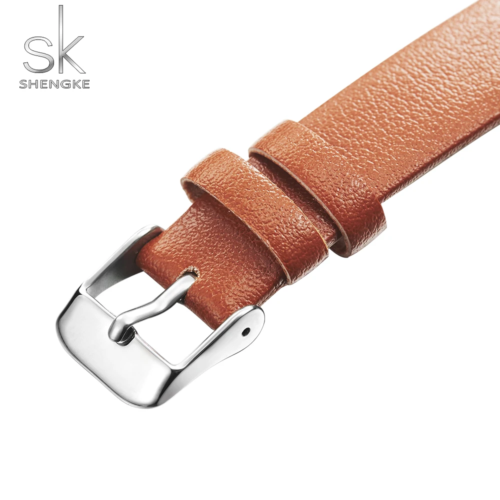 Shengke 0108 брендовые модные часы женские кожаные повседневные дизайнерские