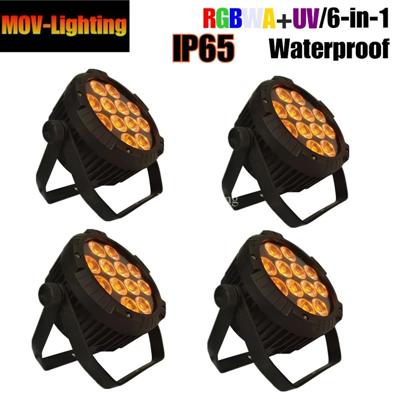 4 шт./лот 12X18W RGBWA UV 6in1 водонепроницаемый Led Par свет Открытый LED Банки DMX|Эффект